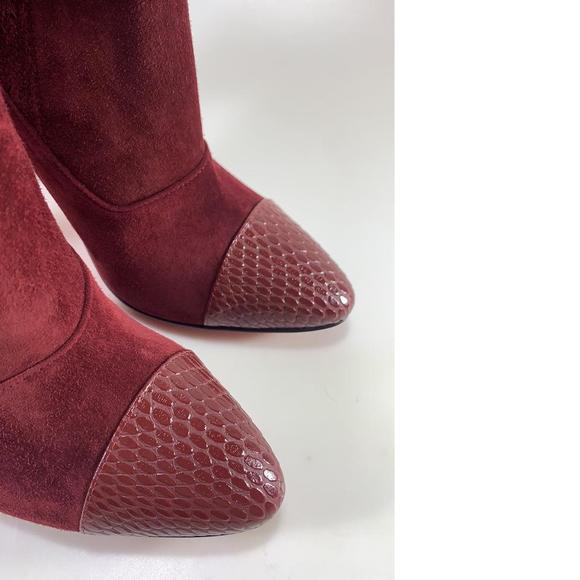 Me in the 90s Snakeskin Tanin Burgundy embossed abstract 100mm d711 - Picture 4 of 12